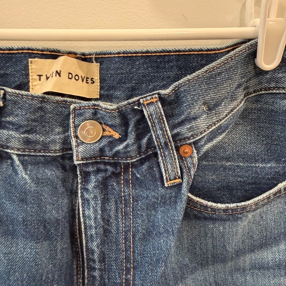 Emerson Fry x Twin Doves- Rebound Blue "Vintage Stove Pipe" Ankle Jeans, Size 30 - Picture 5 of 8